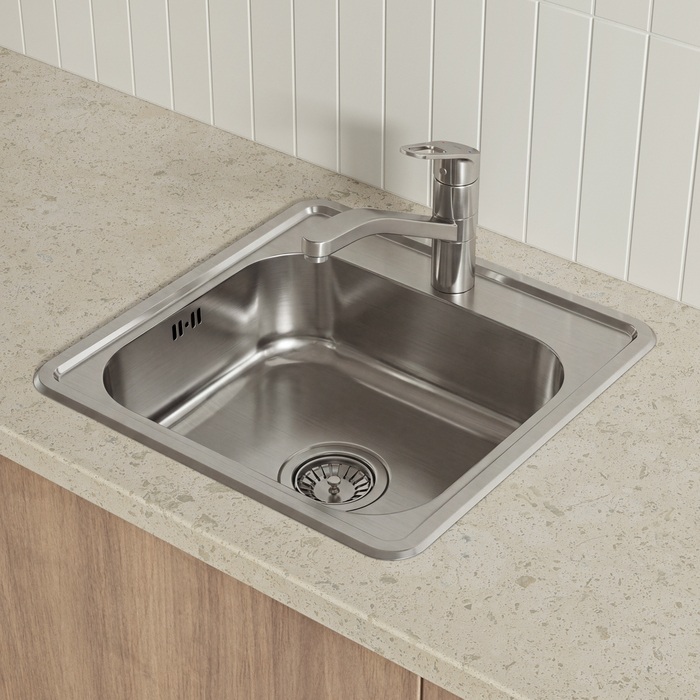 Смеситель для кухни KLNBN00i05 IDDIS Kitchen Line, Сталь Матовая (Сатин)