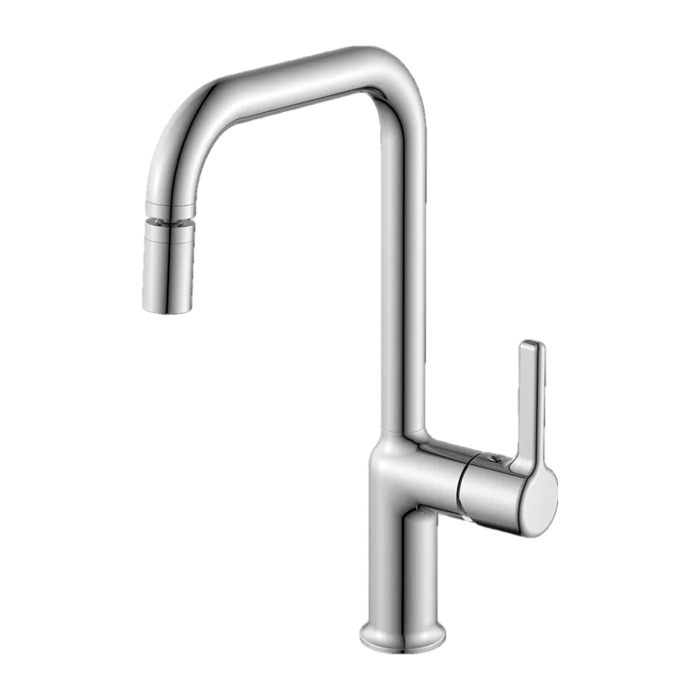 Смеситель для кухни AZ-K4047 Azario, Хром, С ПОВОРОТНЫМ АЭРАТОРОМ