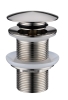 Донный клапан click clack для раковины 612-NB Boheme Nickel Brush, Никель, БЕЗ ПЕРЕЛИВА