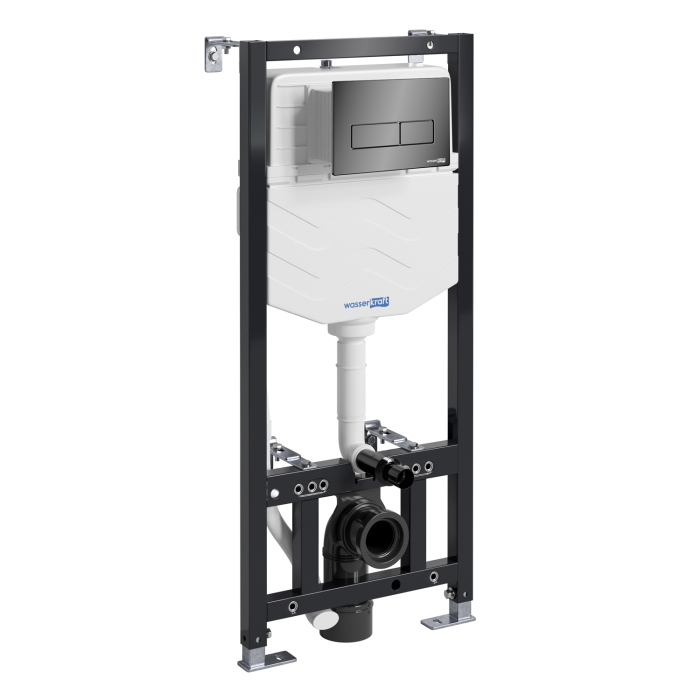 Инсталляция для унитаза 10TLT.010.ME.PB03 WasserKraft Aller 10, С КНОПКОЙ СМЫВА