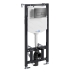 Инсталляция для унитаза 10TLT.010.ME.PB03 WasserKraft Aller 10, С КНОПКОЙ СМЫВА
