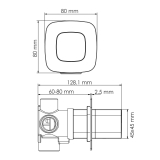 Смеситель встроенный A8651.313.314.090.118.326.087.103 WasserKraft Naab 8600, Хром, С ВНУТРЕННЕЙ ЧАСТЬЮ, С ВЕРХНИМ ДУШЕМ, С ДУШЕВЫМ НАБОРОМ