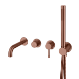 Смеситель для ванны встраиваемый 464-3-BRB Boheme Uno Brushed Bronze, Бронза Брашированная, С ВНУТРЕННЕЙ ЧАСТЬЮ