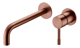 Смеситель для раковины встраиваемый 465-BRB Boheme Uno Brushed Bronze, Бронза Брашированная, С ВНУТРЕННЕЙ ЧАСТЬЮ