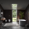 Раковина накладная 534359 Kerasan Nolita 60x40, Grigio matt