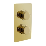 Смеситель для душа встраиваемый термостатический 134-3-G Boheme Cell Gold, Золото, С ВНУТРЕННЕЙ ЧАСТЬЮ