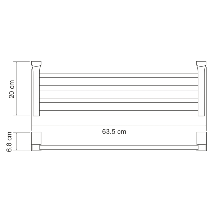 Полка для полотенец Leine K-5011 White WasserKraft