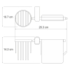 Держатель туалетной бумаги и освежителя K-6859 WasserKraft Berkel K-6800, Хром