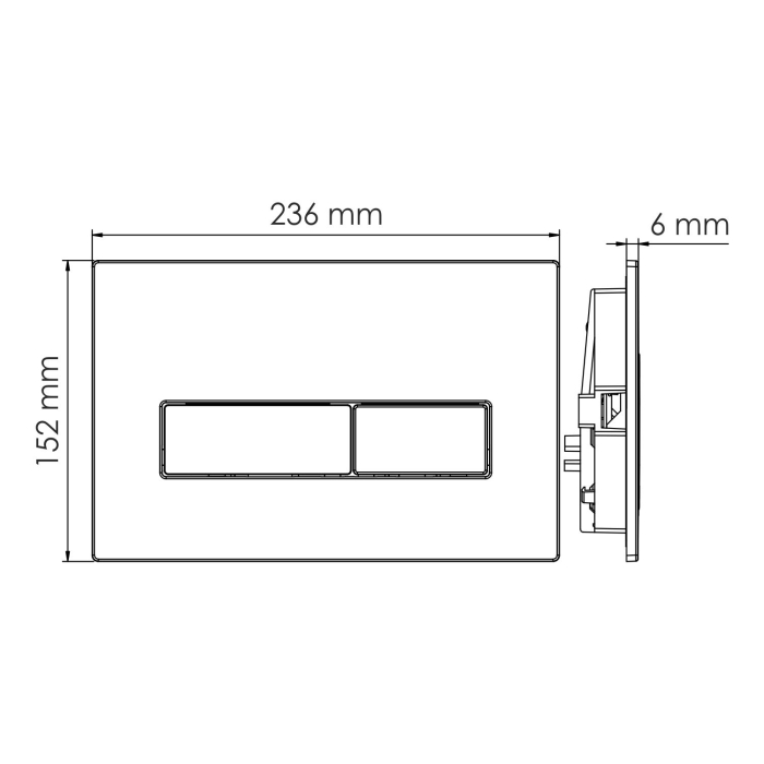 Инсталляция для унитаза 15TLT.010.ME.BN03 WasserKraft Alme 15, С КНОПКОЙ СМЫВА