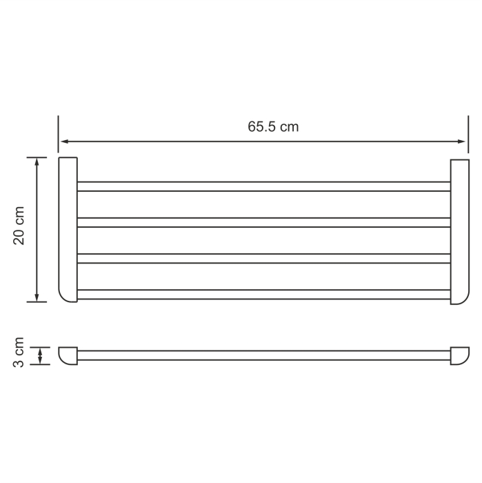 Полка для полотенец Kammel K-8311 WasserKraft