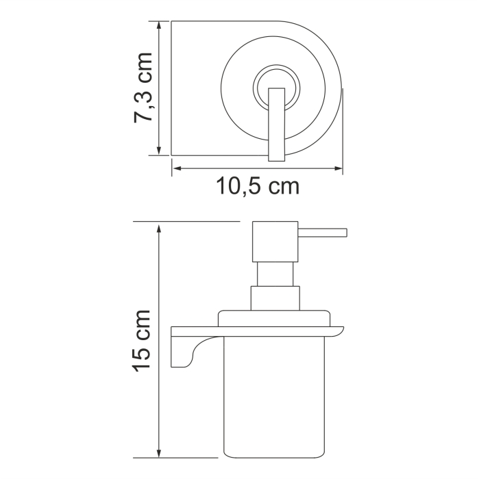 Дозатор для жидкого мыла Kammel K-8399 White WasserKraft