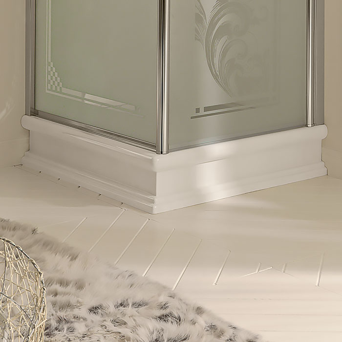 Душевой поддон из керамики 133601 Kerasan Retro 80x96 DX, Белый
