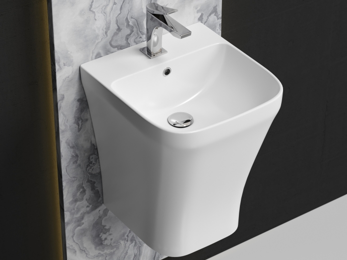Раковина моноблок подвесная CN6067 Ceramica Nova Dion, Белый