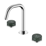 Смеситель для раковины AF8B07-H04-H04 Abber Marmor, Хром, С РУЧКАМИ RHINE ONYX
