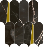 Мозаика 620110000235 Italon Stellaris Absolut Black Mosaico Elegant Люкс 32,5x36,1