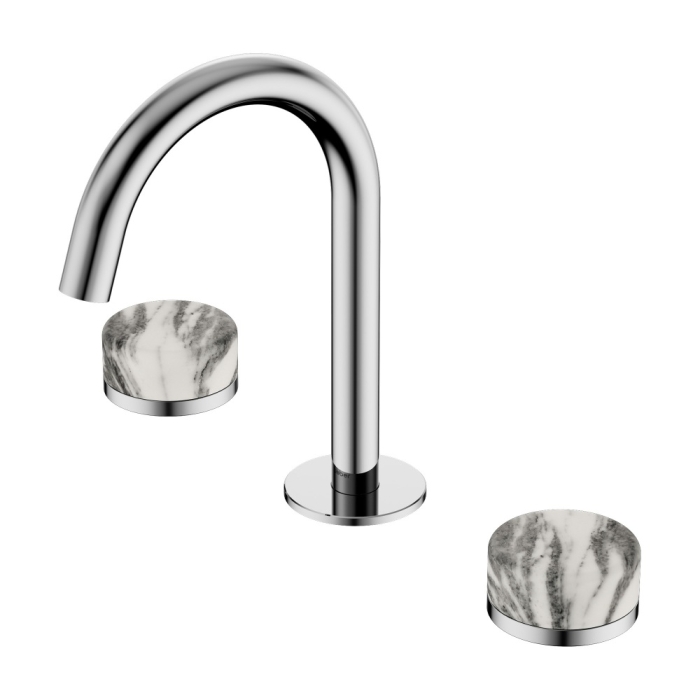 Смеситель для раковины AF8B08-H05-H05 Abber Marmor, Хром, С РУЧКАМИ WIENER MARMOR