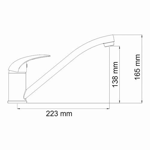 Смеситель для кухни 2607 WasserKraft Isen 2600, Хром
