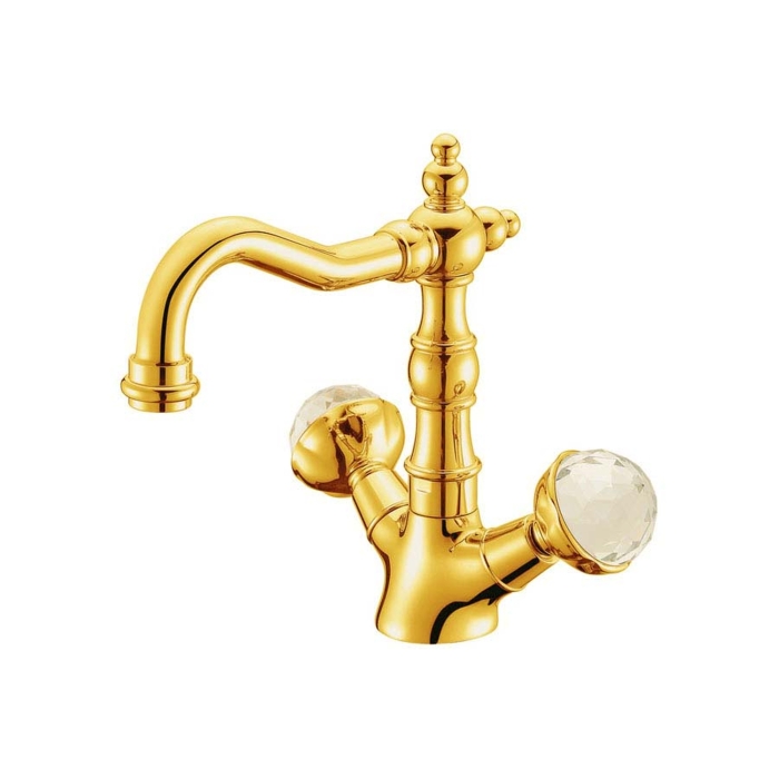 Смеситель для раковины высокий 332 Boheme Imperiale Presente Gold, Золото