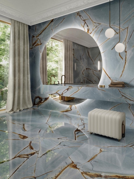 Керамогранит Porcelanosa XLight Blue Roma 04 Polished 120х270
