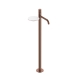 Смеситель для раковины напольный 120-BRB.4 Boheme Stick Brushed Bronze, Бронза Брашированная, С ПОЛКОЙ, С РУЧКОЙ SPIRALE
