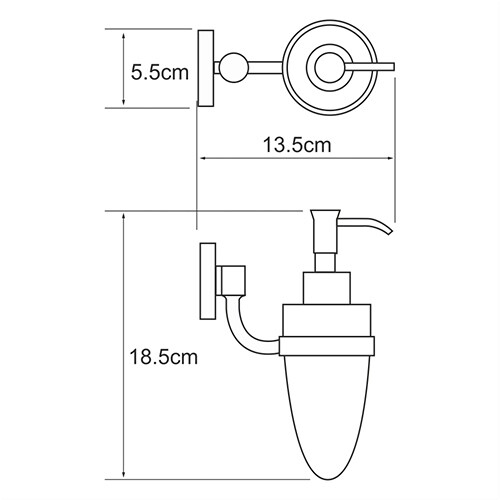 Дозатор для жидкого мыла Rhein K-6299 WasserKraft