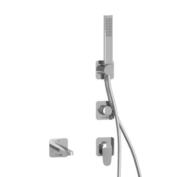 Смеситель встроенный A3151.268.270.271.087.103 WasserKraft Weida 3100, Хром, С ВНУТРЕННЕЙ ЧАСТЬЮ, С ДУШЕВЫМ НАБОРОМ