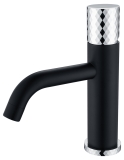 Смеситель для раковины 121-BCR Boheme Stick Black/Chrome, Хром/Черный, C РУЧКОЙ DIAMOND