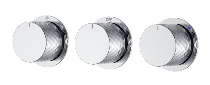 Смеситель встроенный 124-3-CR.1 Boheme Stick Chrome, Хром, С РУЧКОЙ DIAMOND