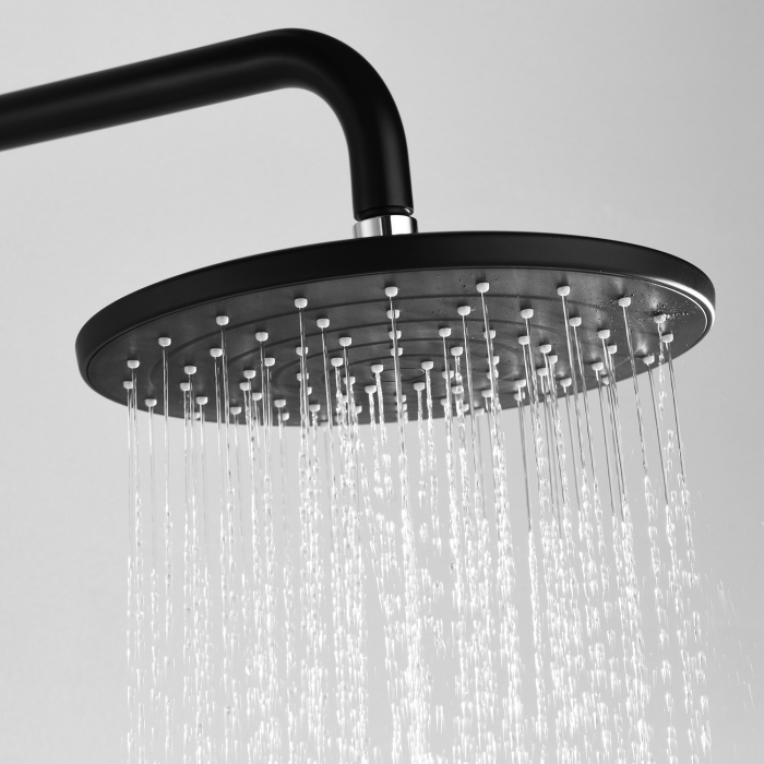 Душевая стойка с смесителем Wasserkraft A17401, Черный Матовый