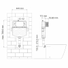 Встраиваемый смывной бачок 10TLT.031.ME.MB03 WasserKraft Aller 10, С КНОПКОЙ СМЫВА