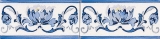 Бордюр ADMO3033 Adex Modernista Cenefa Benidoleig PB Azul C/C B 7,5x15