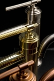Смеситель для раковины 171-GM Boheme Eterna Gun Metal, Графит