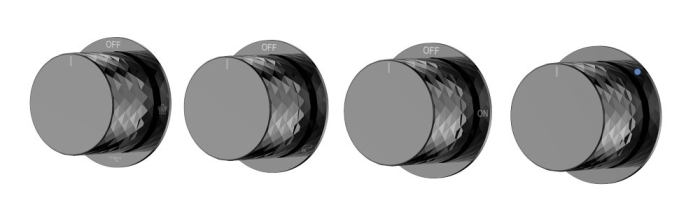 Смеситель встроенный 124-5-SGM.1 Boheme Stick Shine Gun Metal, Графит Глянцевый, С РУЧКОЙ DIAMOND