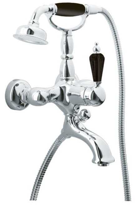 Смеситель для ванны 243 Boheme Tradizionale Chrome, Хром/Черный, С ДУШЕВЫМ НАБОРОМ