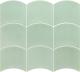 Настенная плитка 28836 Equipe Wave Mint 12x12