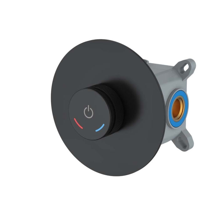 Смеситель встроенный автоматический 154-4-B Boheme Tech Black, Черный