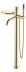 Смеситель для ванны напольный 129-GG.2 Boheme Stick Gold, Золото, С ПОЛКОЙ И РУЧКОЙ TOUCH