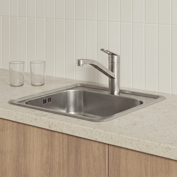 Смеситель для кухни KLNBN00i05 IDDIS Kitchen Line, Сталь Матовая (Сатин)