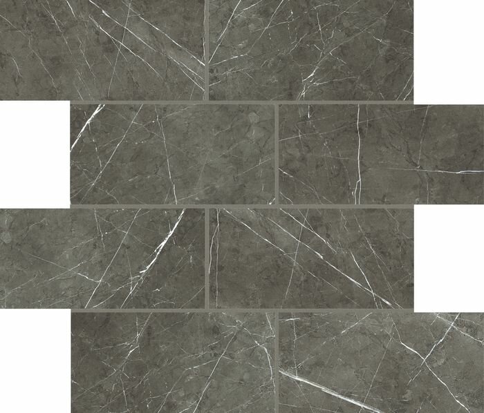 Мозаика Rex Ceramiche Prexious Charming Amber 6 mm 7,5x15 Glossy 30x30