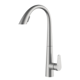 Смеситель для кухни A8617 WasserKraft, Никель, С ВЫДВИЖНЫМ ИЗЛИВОМ