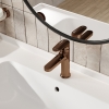 Смеситель для раковины 7703 Wasserkraft Asphe 7700, Золото Розовое, БЕЗ ДОННОГО КЛАПАНА