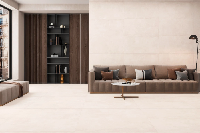 Керамогранит Gravita Concrete Smooth Ivory Baby Satin 60x120