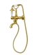Смеситель для ванны 303-CRST Boheme Crystal Bronze, Бронза, С КРИСТАЛЬНЫМИ РУЧКАМИ