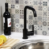 Смеситель для кухни 7407 WasserKraft Elbe 7400, Черный Матовый