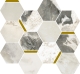 Мозаика 620110000227 Italon Stellaris Dover Light Mosaico Chic Натуральный 28,3x32,8