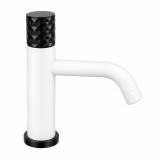Смеситель для раковины 121-WB Boheme Stick White/Black, Белый/Черный, C РУЧКОЙ DIAMOND