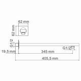 Смеситель встроенный A2151.278.279.183.208.280.197.281 WasserKraft Neckar 2100, Золото Глянцевое, С ВНУТРЕННЕЙ ЧАСТЬЮ, С ВЕРХНИМ ДУШЕМ, С ДУШЕВЫМ НАБОРОМ