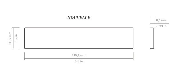 Настенная плитка 139381 WOW Nouvelle Sage Gloss 3x16