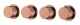 Смеситель встроенный термостатический 124-T-5-CB.1 Boheme Stick Copper Brushed, Медь Брашированная, С РУЧКОЙ DIAMOND