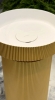 Раковина напольная рифленая D 40 см 801-R-G+801-Base-R-G Boheme Sole Corian Gold + Пьедестал для раковины рифленый Corian 300*720 Gold